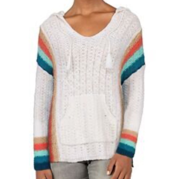 Natural Reflections Tops - Natural reflections Baja beach long sleeve hoodie, Large